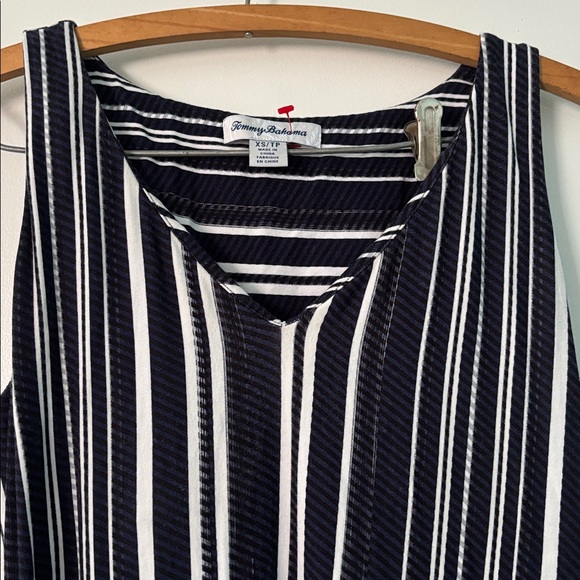 Tommy Bahama Navy and White Striped dress size extra Small XS/TP - Picture 2 of 5